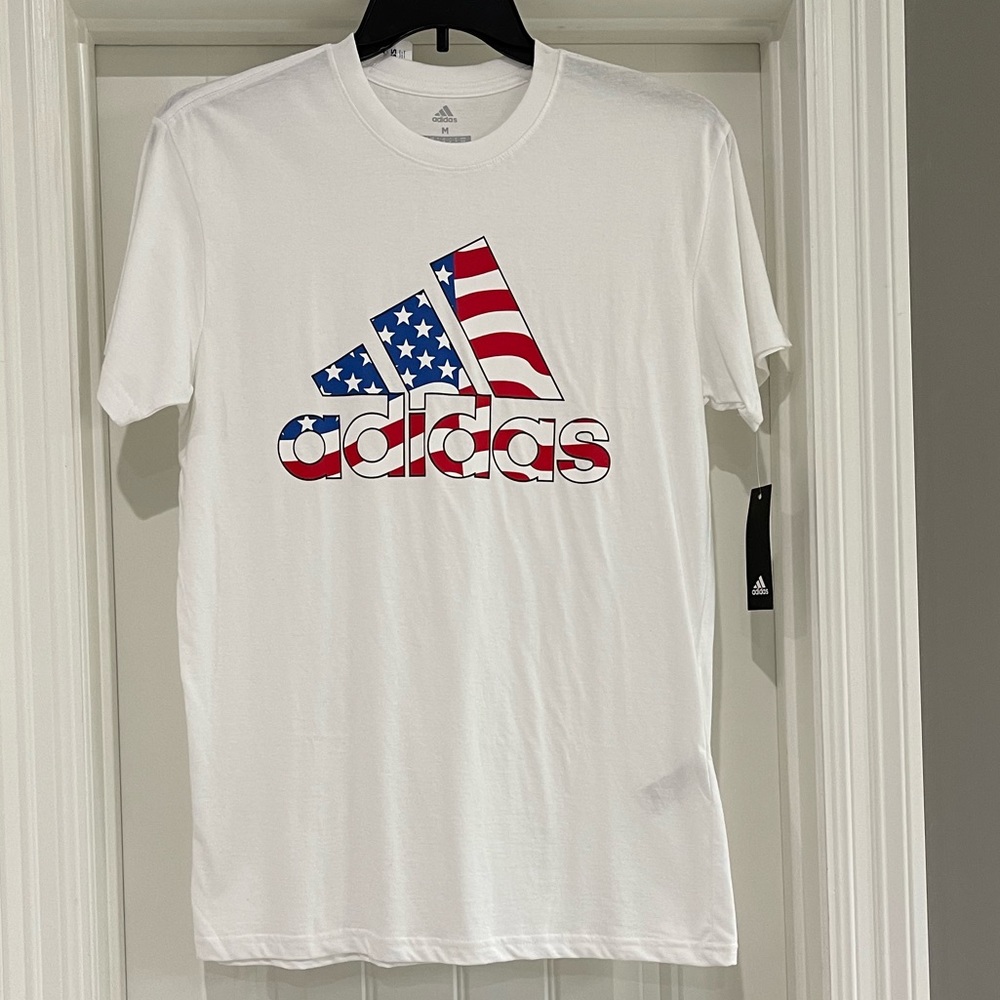 ✨✨🔥Adidas American Flag Men Shirt🔥✨✨